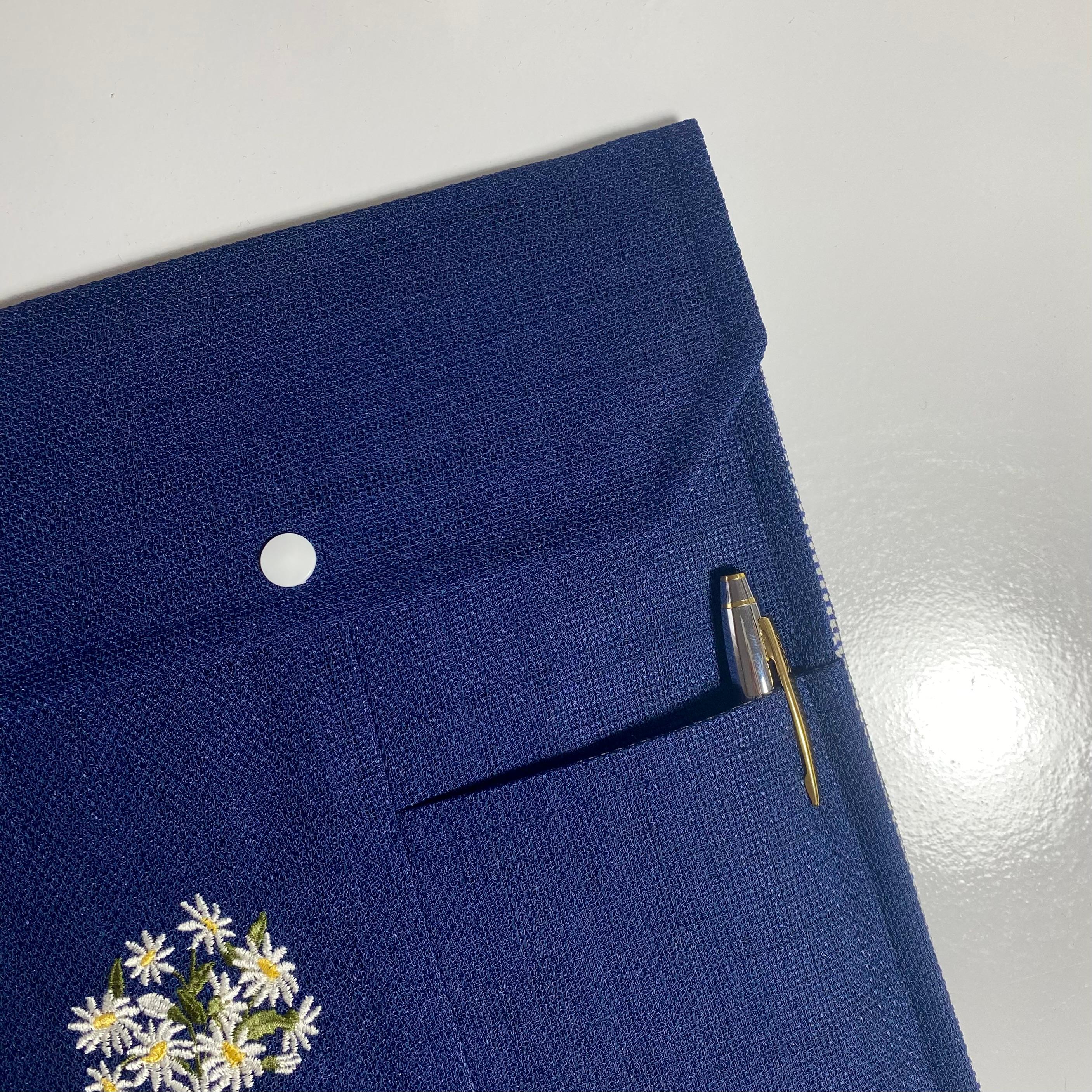 Papatya Nakışlı Kitap-Tablet Kılıfı