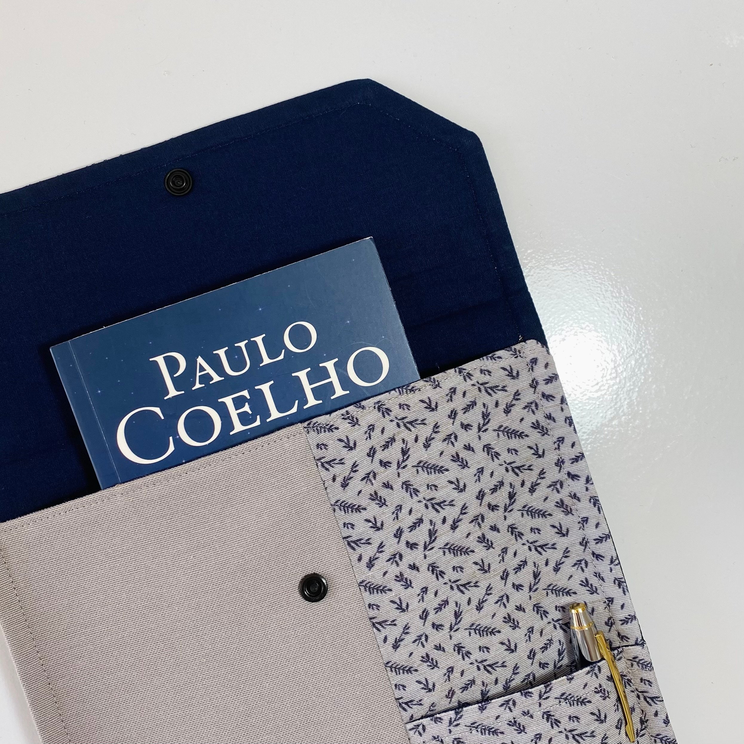 Çelenk Nakışlı Kitap-Tablet Kılıfı