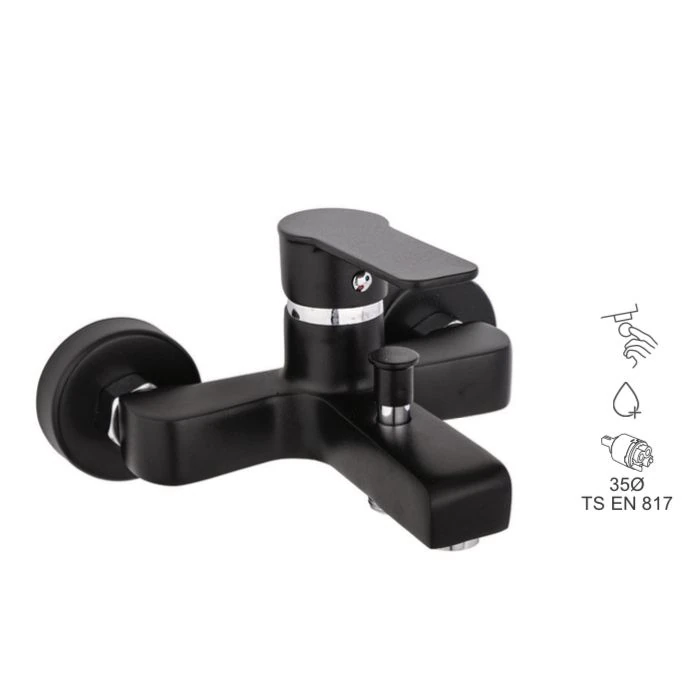 BAUWORLD siyah banyo bataryası