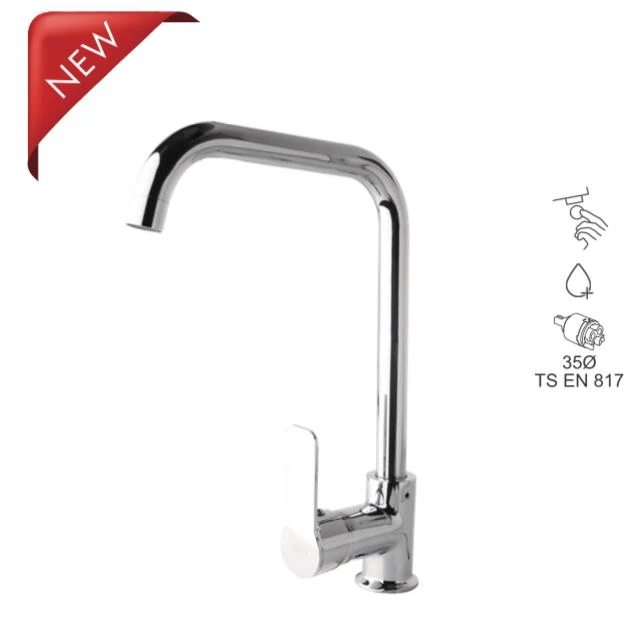 BAUWORLD stella gümüş mutfak kuğu eviye bataryası