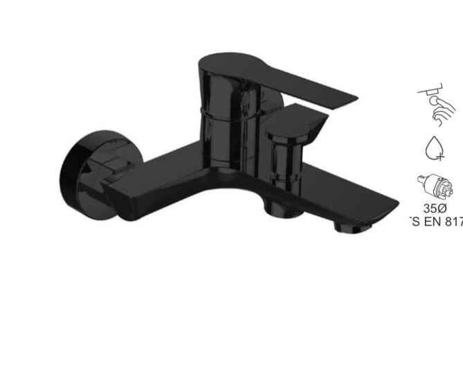 BAUWORLD siyah banyo bataryası 