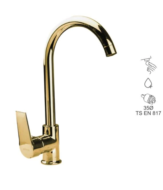 BAUWORLD gold mars kuğu mutfak bataryası 