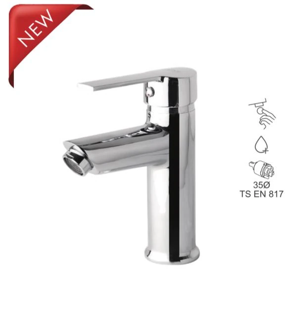 BAUWORLD gümüş lavabo bataryası