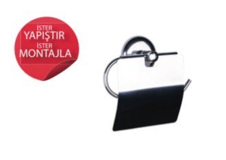 BAUWORLD iris serisi kapaklı WC kağıtlık