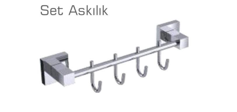 DUXXA Q1 Mat siyah set askılık 
