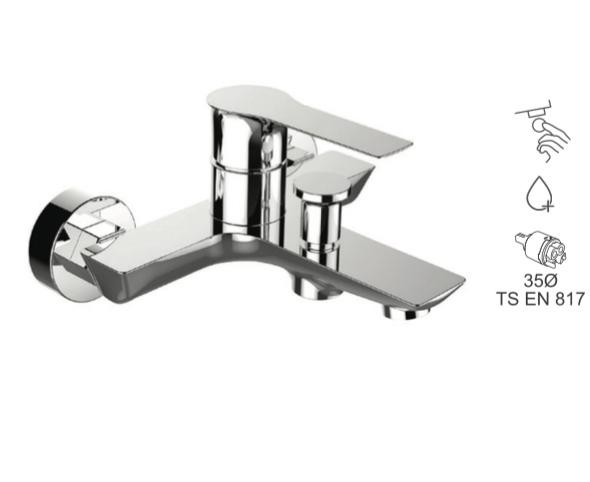 BAUWORLD mars mix gümüş banyo bataryası 