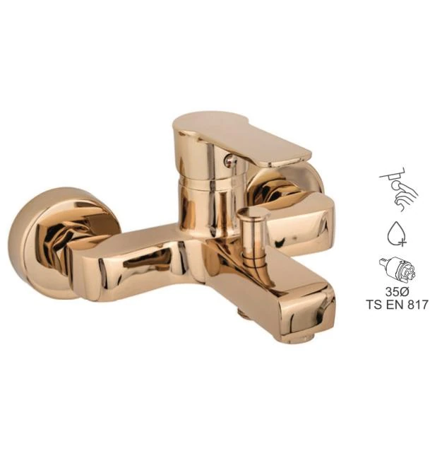 BAUWORLD loft gold banyo bataryası