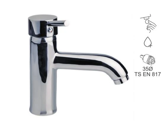 BAUWORLD gümüş lavabo bataryası