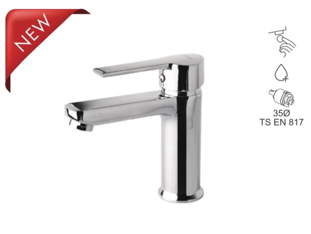 BAUWORLD gümüş lavabo bataryası