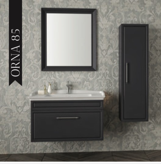 BAUWORLD Orna 85cm banyo dolabı takımı