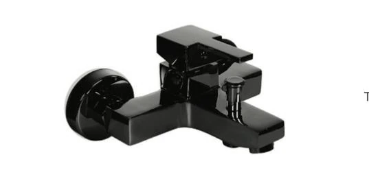 BAUWORLD  side siyah banyo bataryası açma kapama sıcak soğuk 