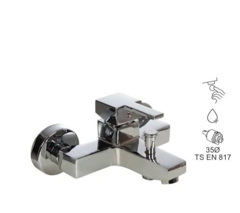 BAUWORLD polo krom mix banyo bataryası açma kapama sıcak soğuk