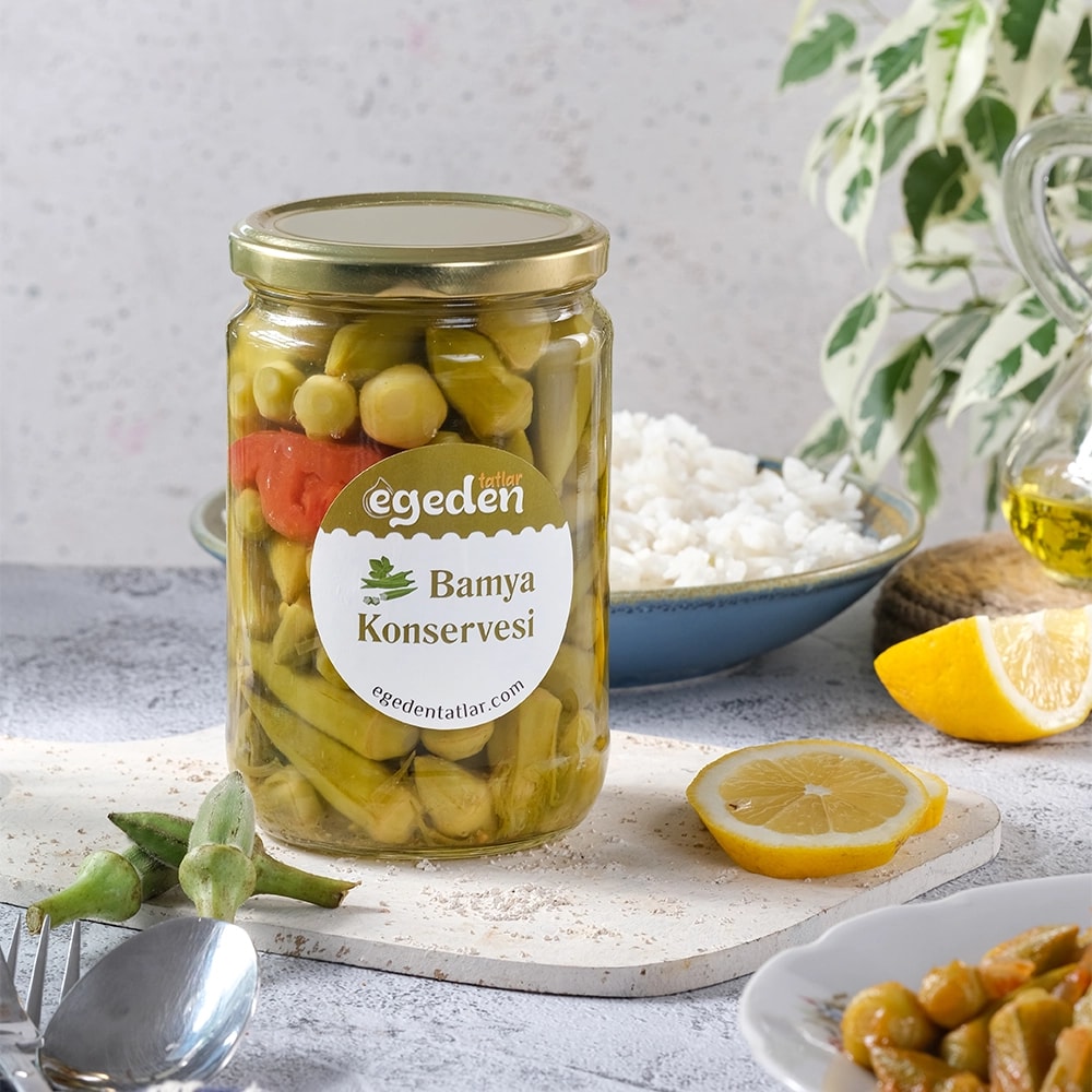 Bamya Konservesi Doğal 