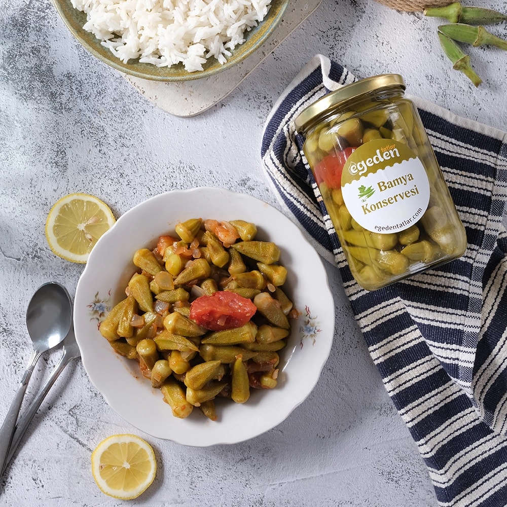 Bamya Konservesi Doğal 