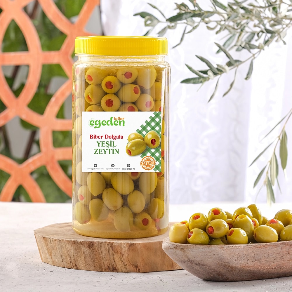 Biber Dolgulu Zeytin 1 Kg