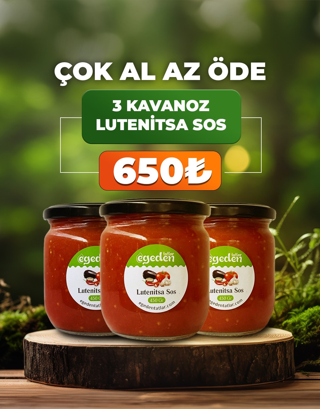  Lutenitsa Sos 425 gr. 3'lü Paket
