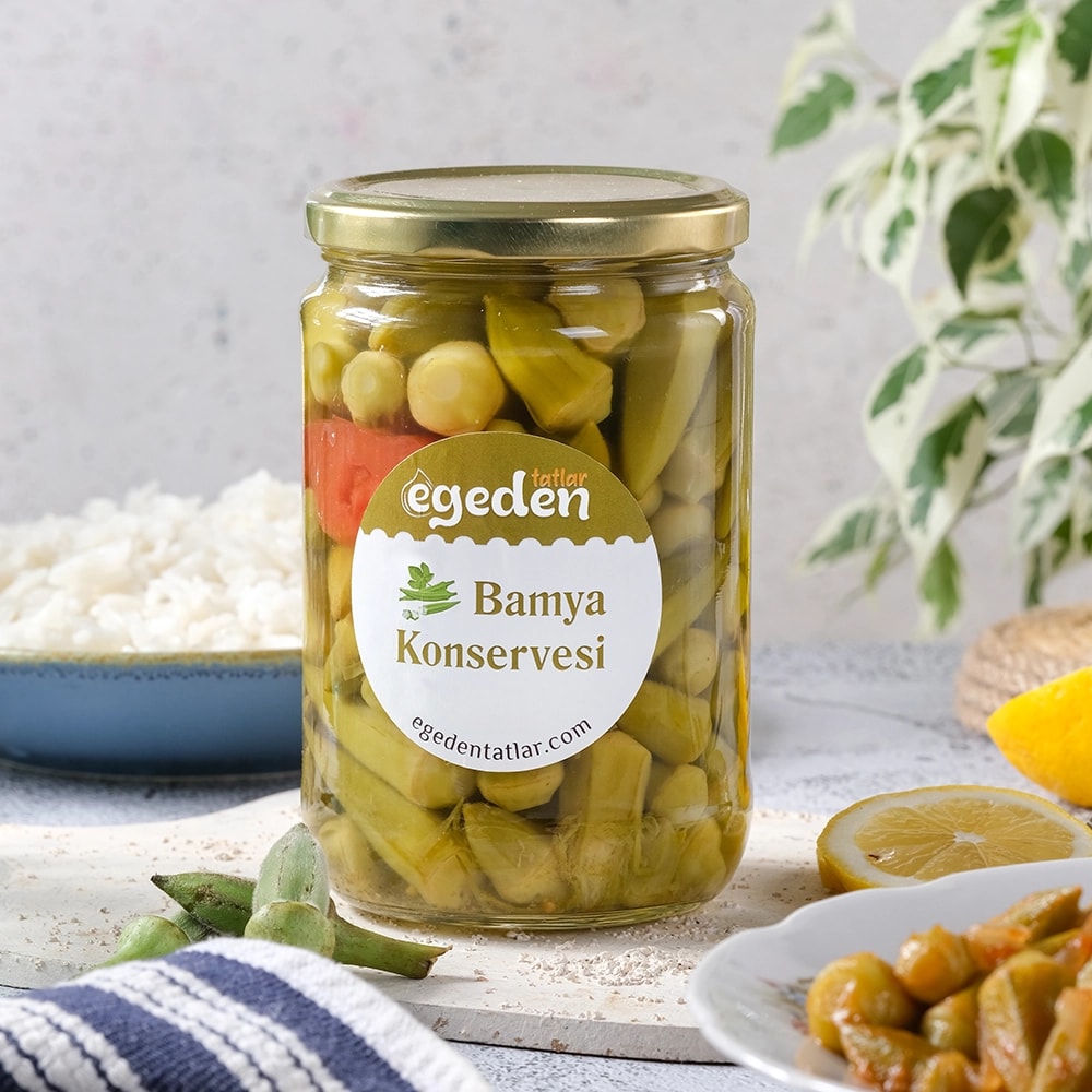 Bamya Konservesi Doğal 
