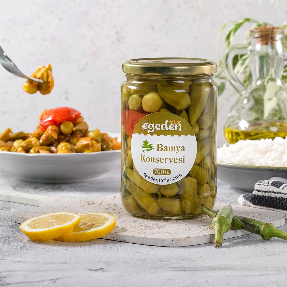Bamya Konserversi Doğal 700 gr. 5'li Paket