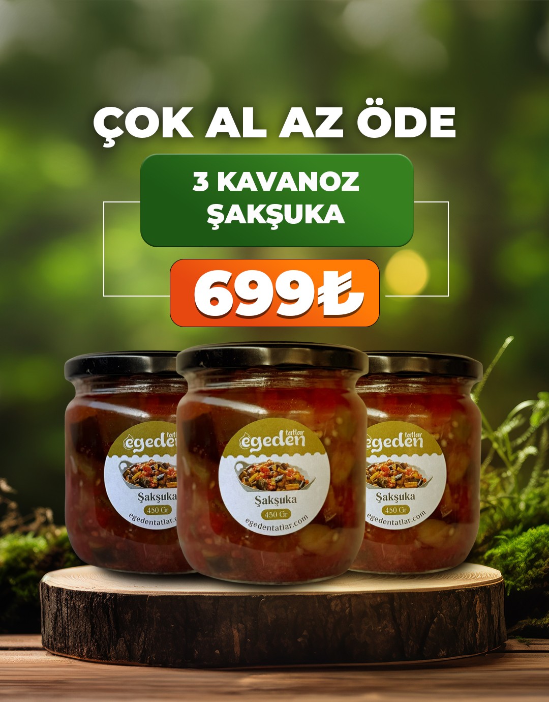 Şakşuka 425 gr. 3'lü Paket