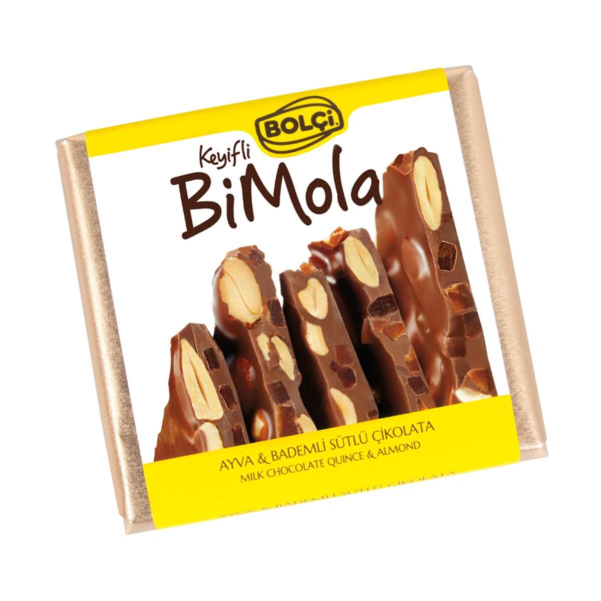 Ayvalı ve Bademli Tablet Çikolata 70 Gr
