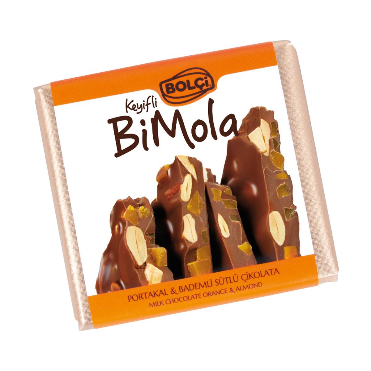 Sütlü Portakallı ve Bademli Çikolata 70 Gr
