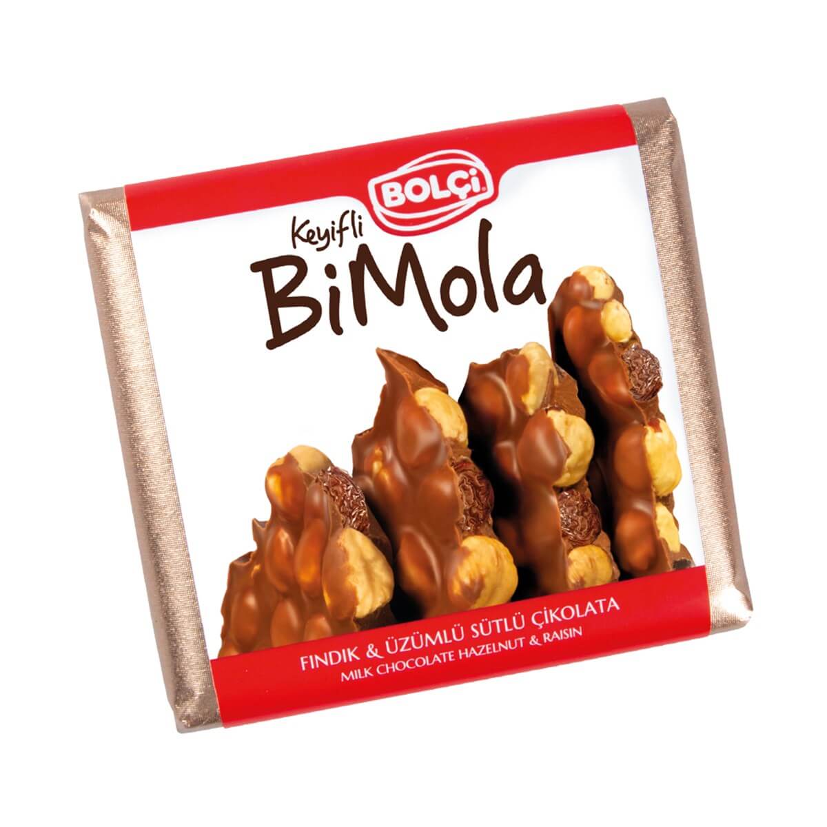 Sütlü Fındık Üzüm Tablet Çikolata 70 Gr