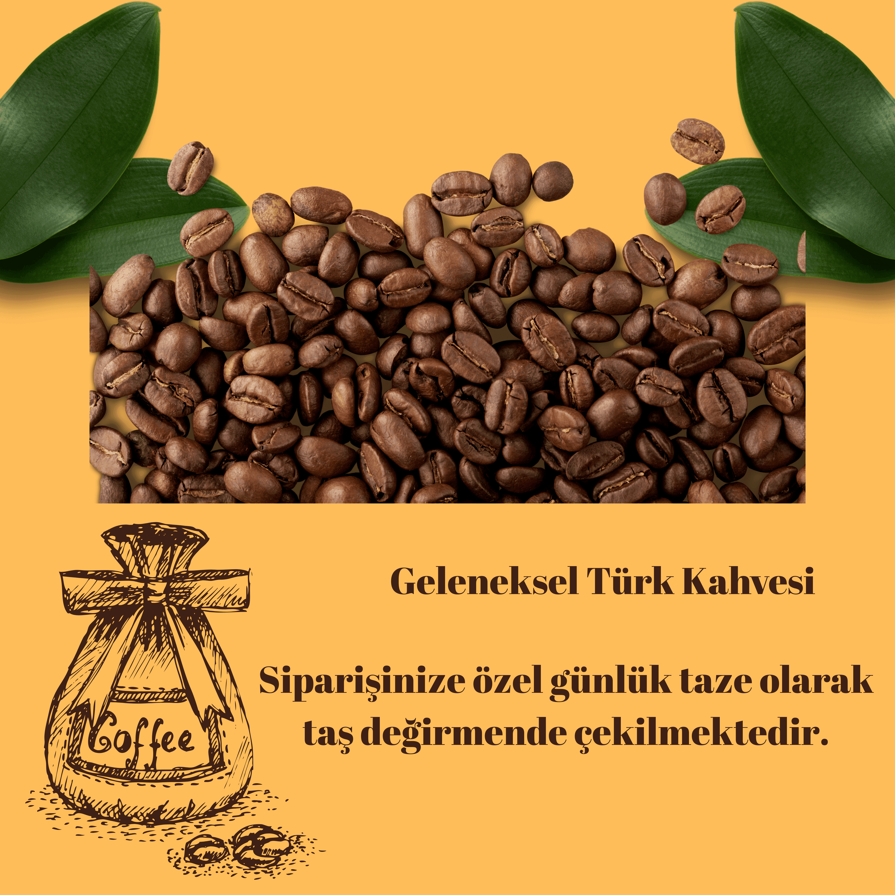 Taze Çekilmiş Türk Kahvesi 