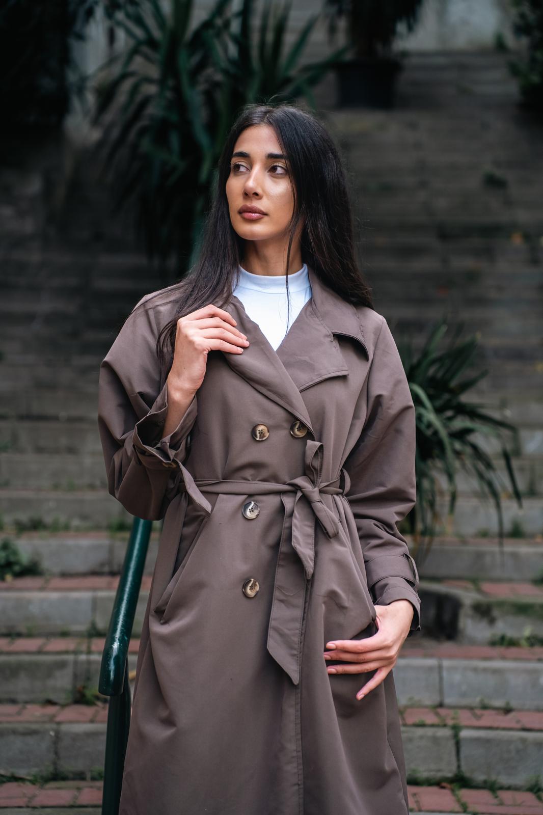 PREMİUM DÜĞME DETAY TRENÇKOT