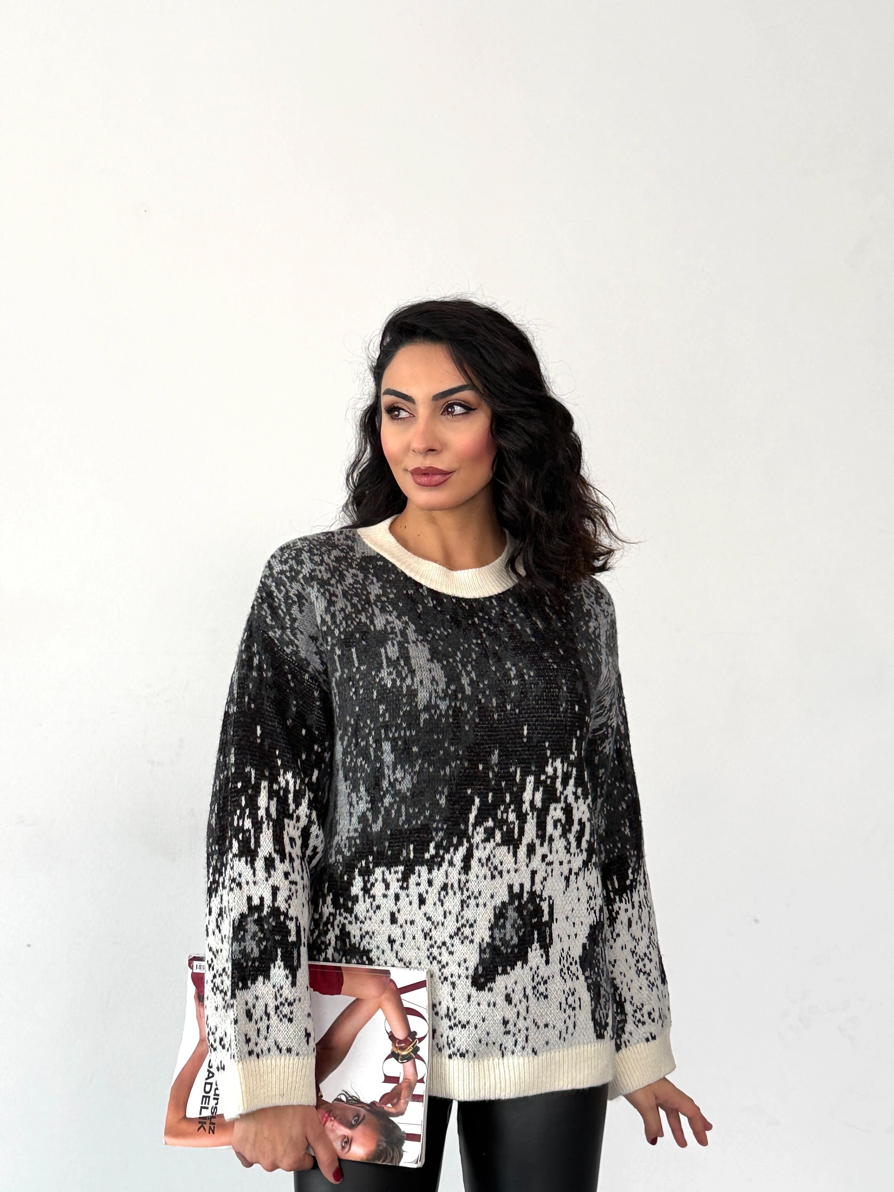 DESENLİ TRİKO KAZAK