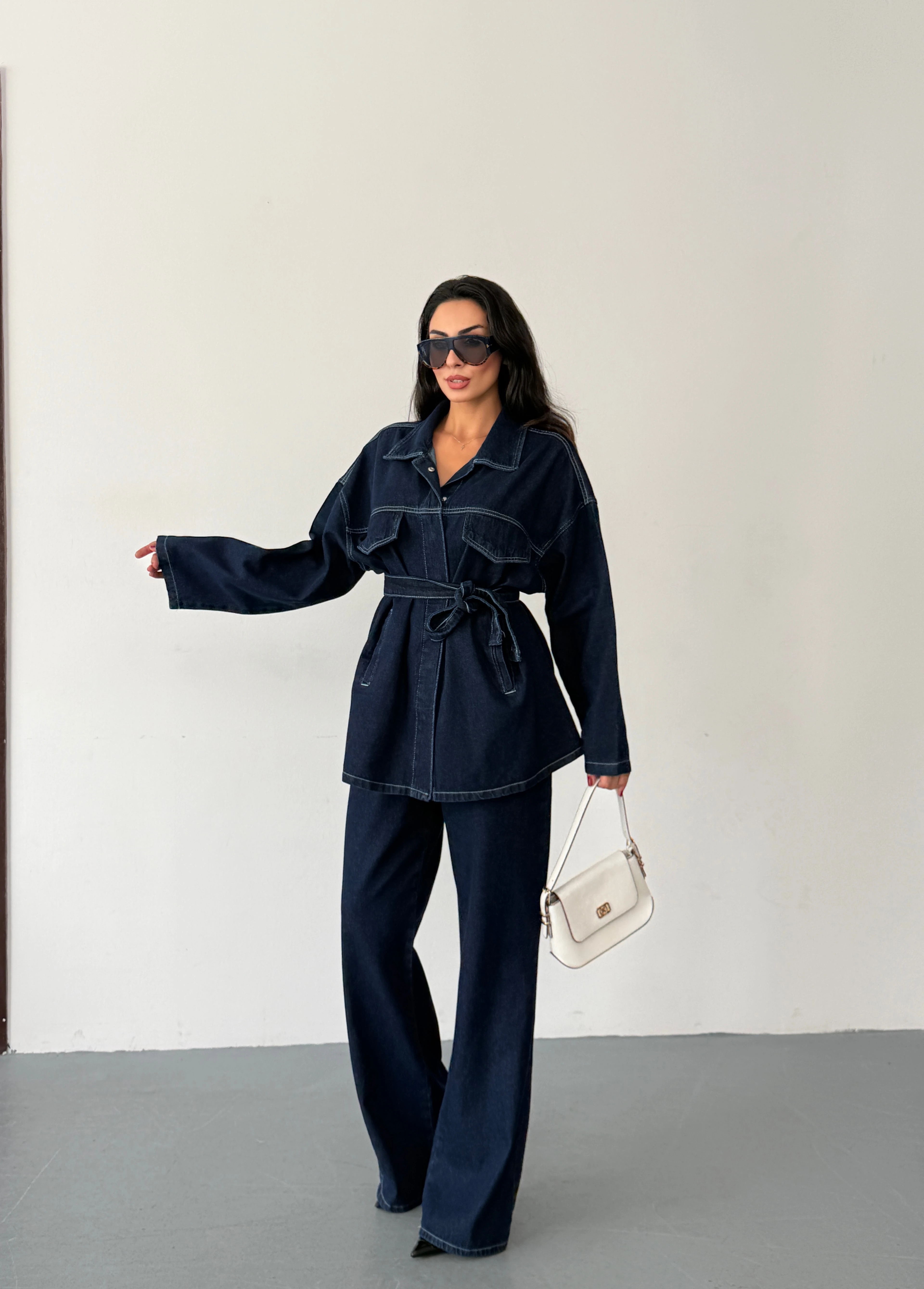 LACİVERT KOT  PANTOLON TAKIM