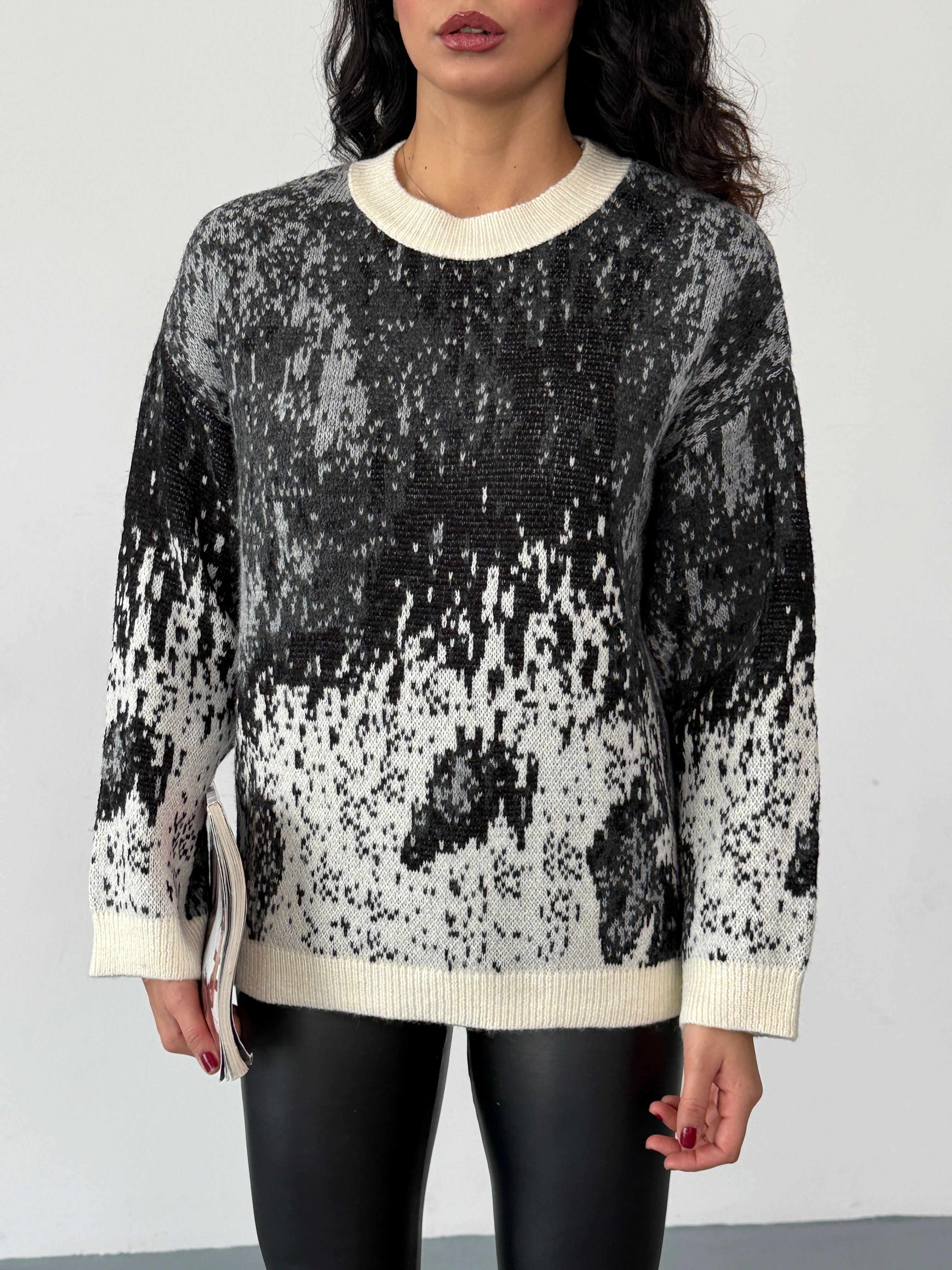 DESENLİ TRİKO KAZAK