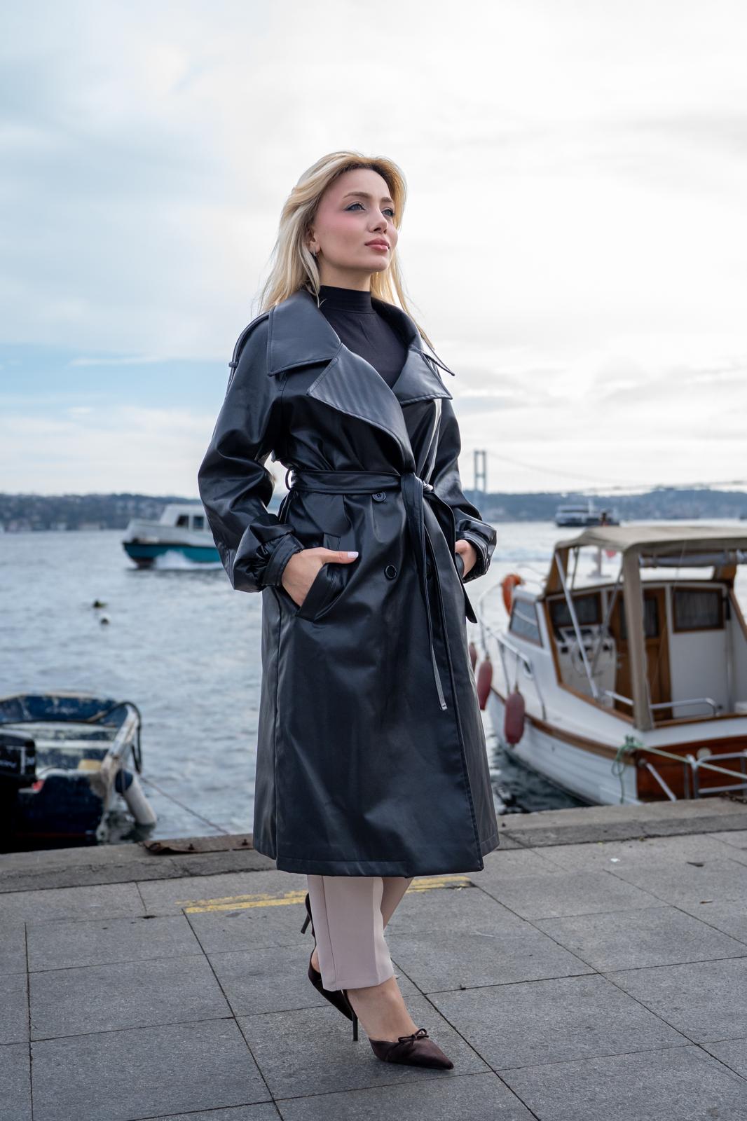 PREMİUM DERİ TRENÇ