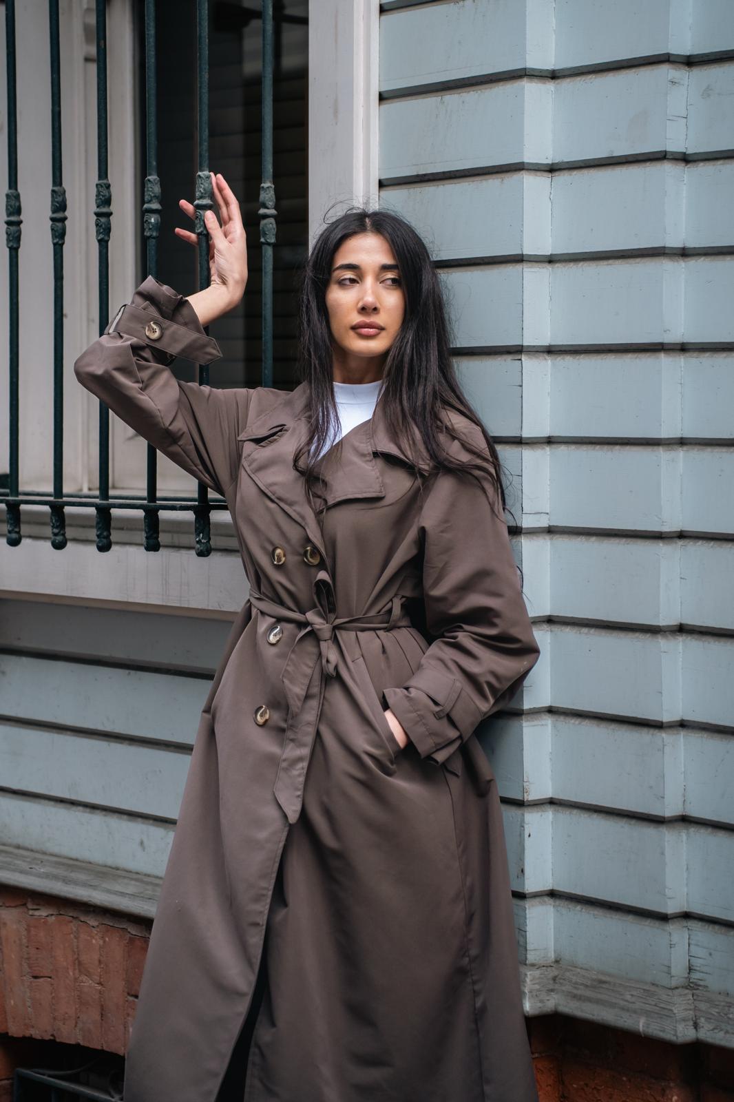 PREMİUM DÜĞME DETAY TRENÇKOT