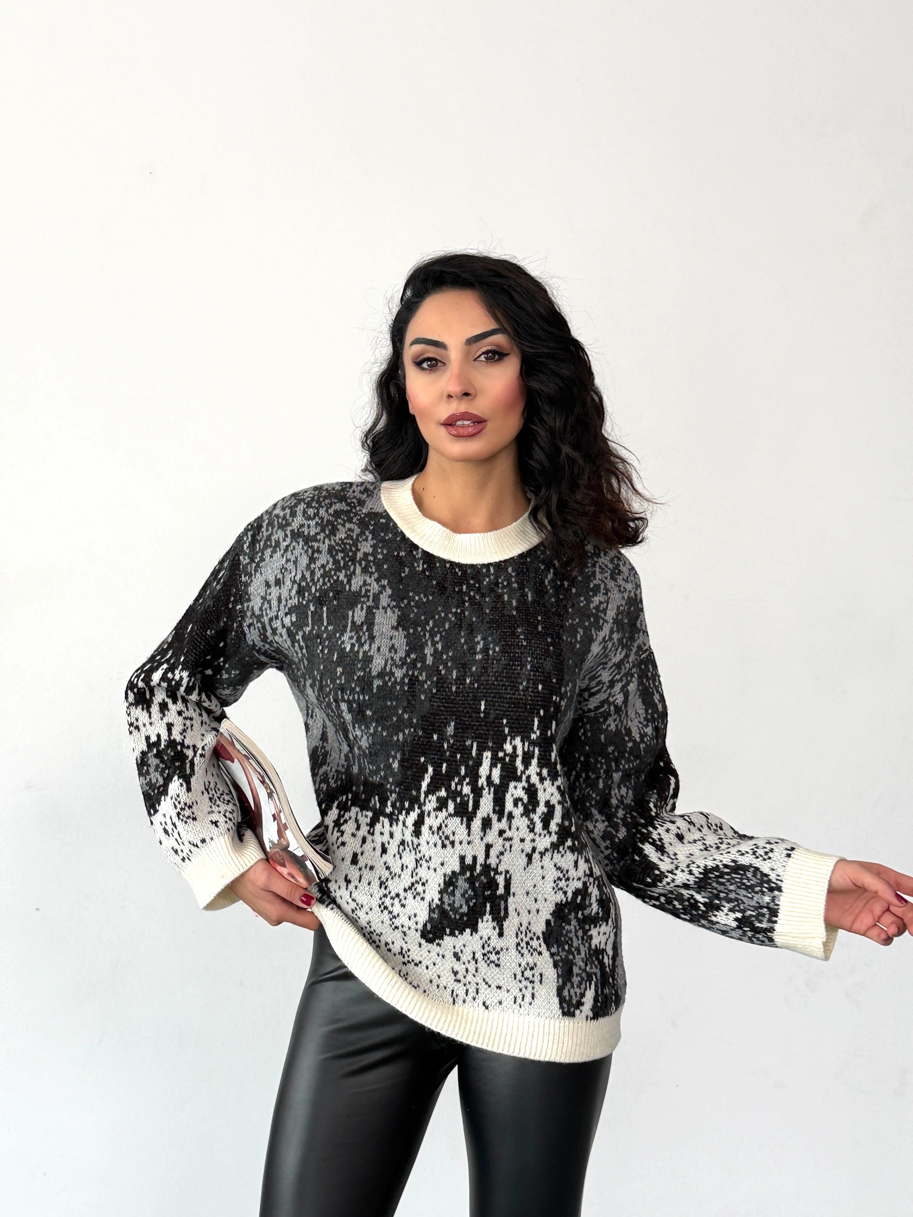 DESENLİ TRİKO KAZAK