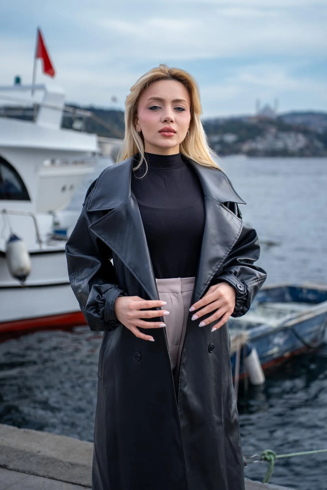 PREMİUM DERİ TRENÇ