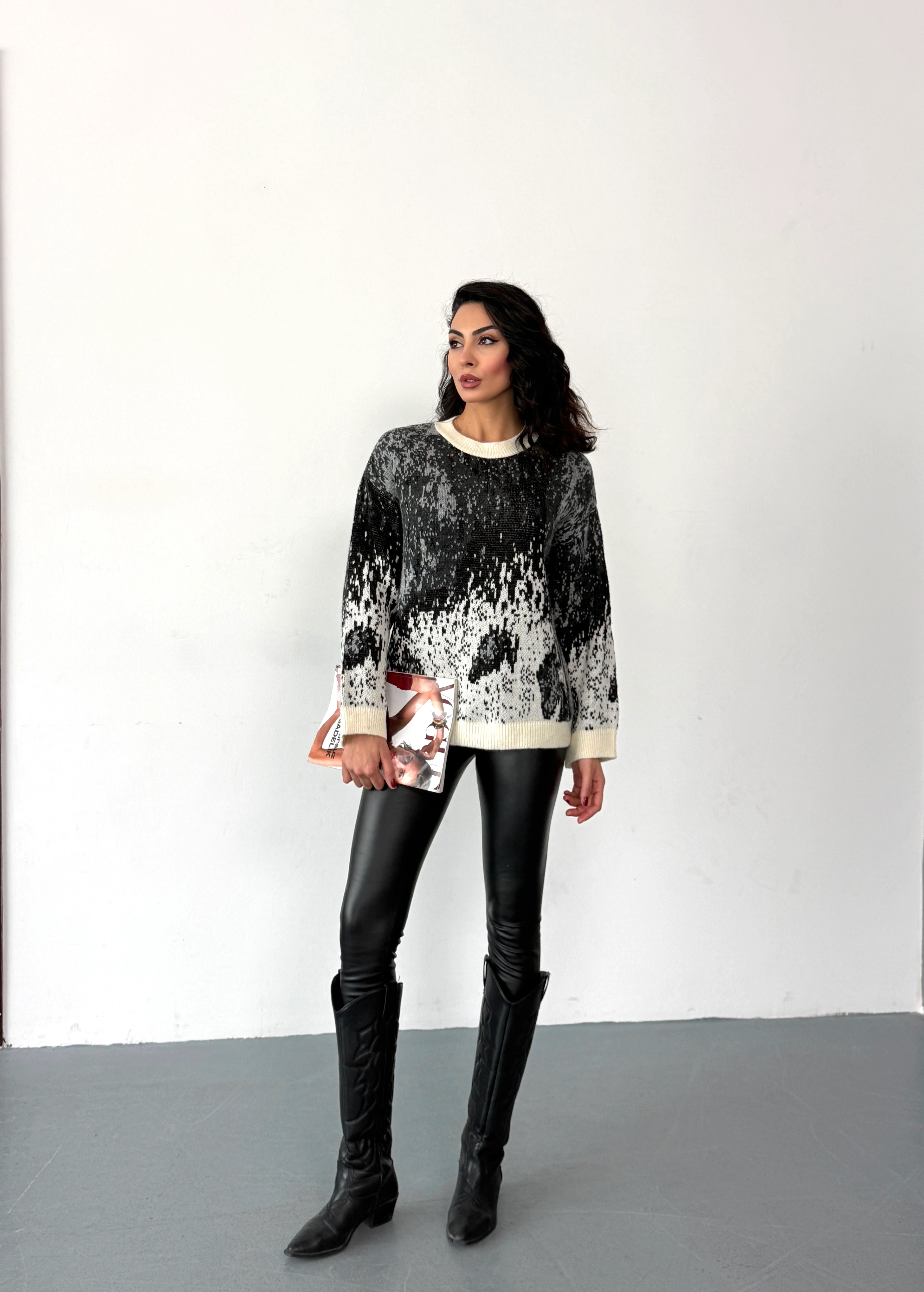 DESENLİ TRİKO KAZAK