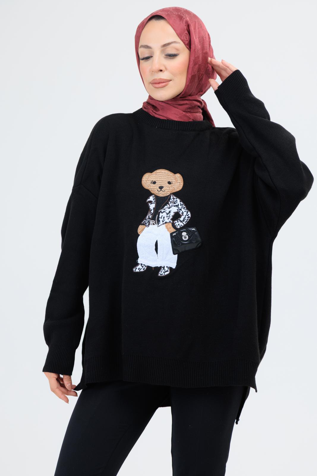 AYICIK NAKIŞLI TRİKO KAZAK