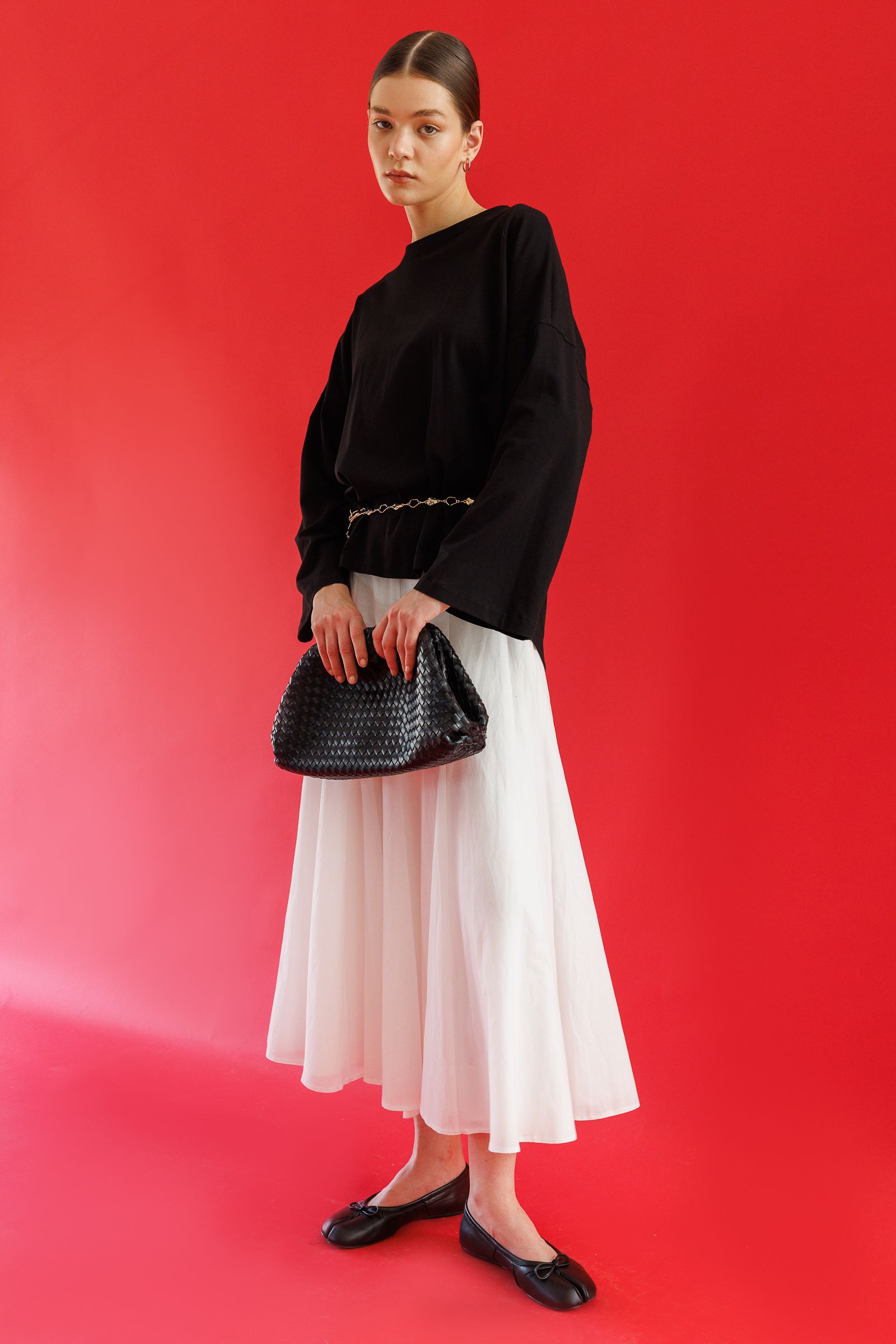 OVERSIZE PAMUK TSHIRT SİYAH 