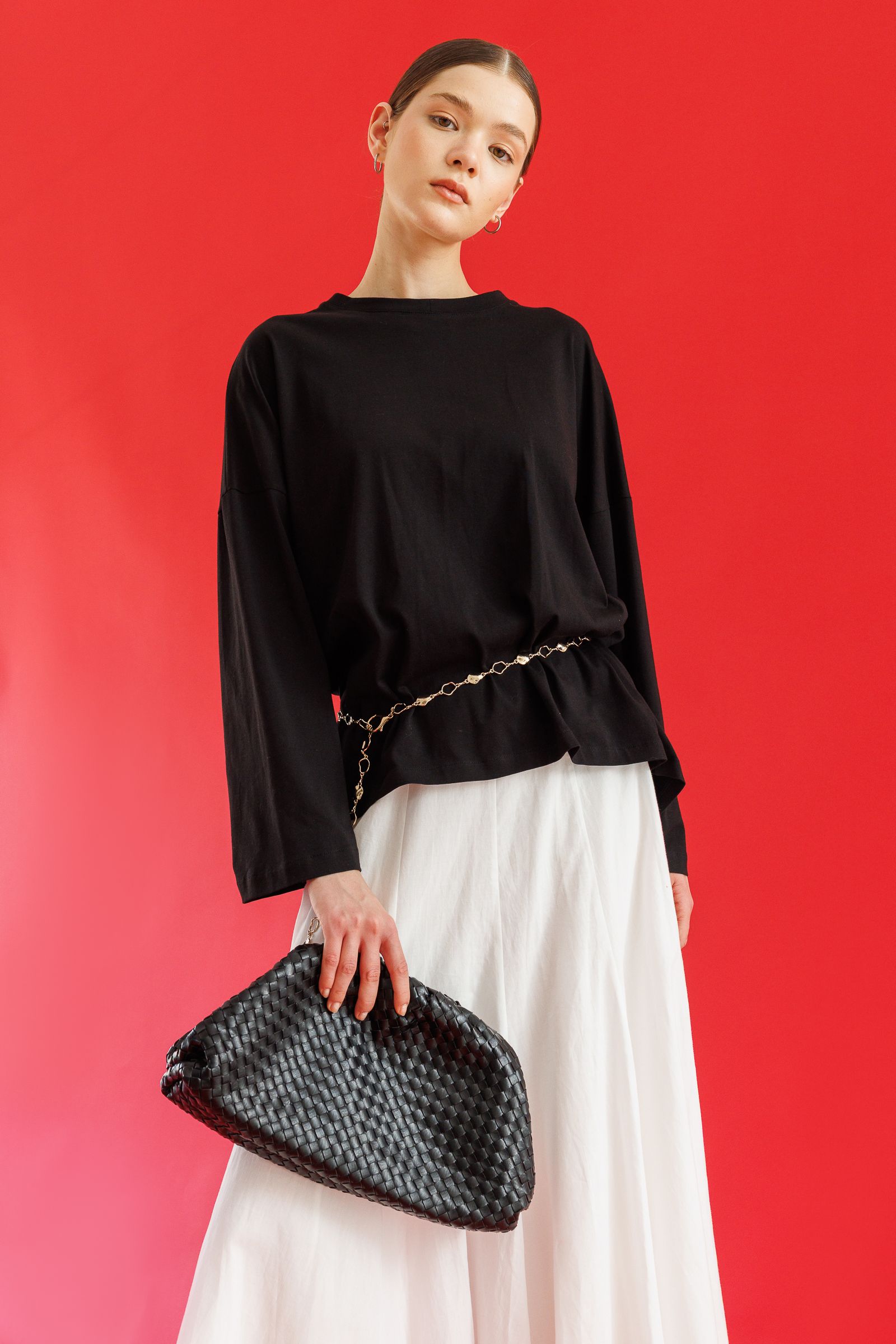 OVERSIZE PAMUK TSHIRT SİYAH 