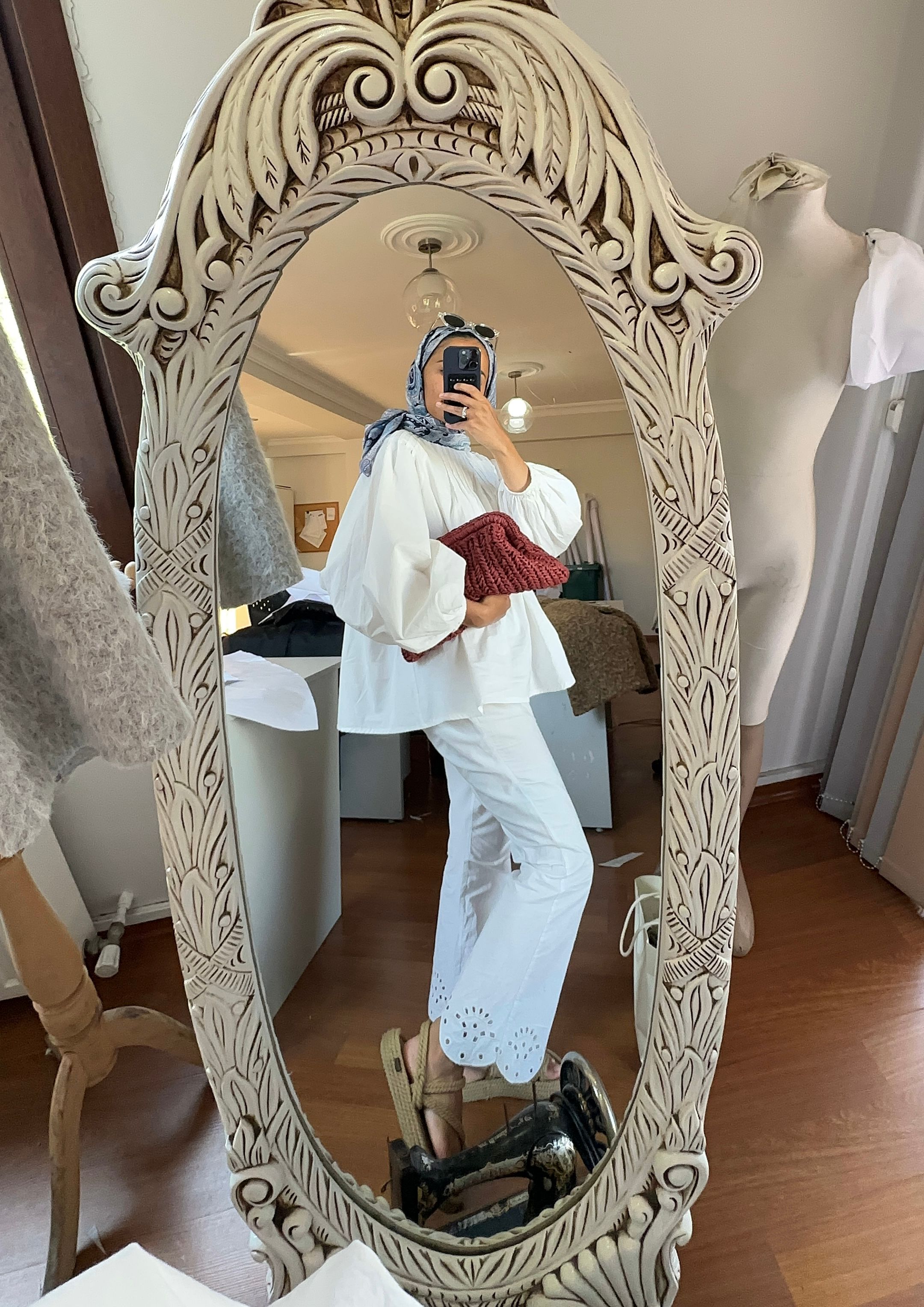 KIRMIZI ÖRME ÇANTA