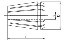 ER11 PENSLER FREZE TUTUCU CNC D=11,5 mm / L=18 mm