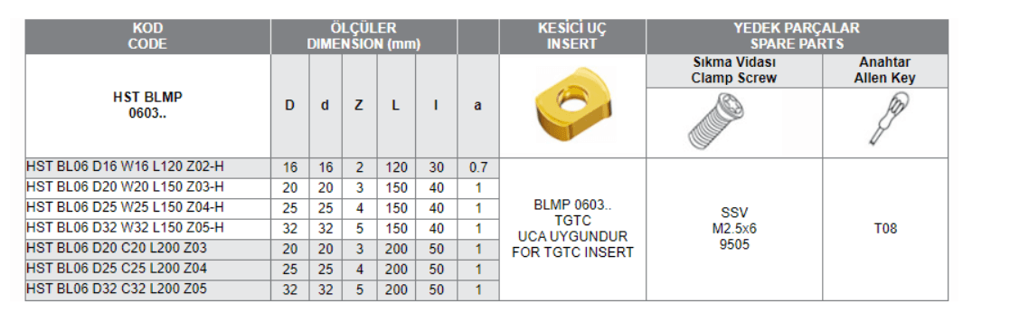 HST BLMP 0603 HIZLI İLERLEMELİ SAPLI TARAMA