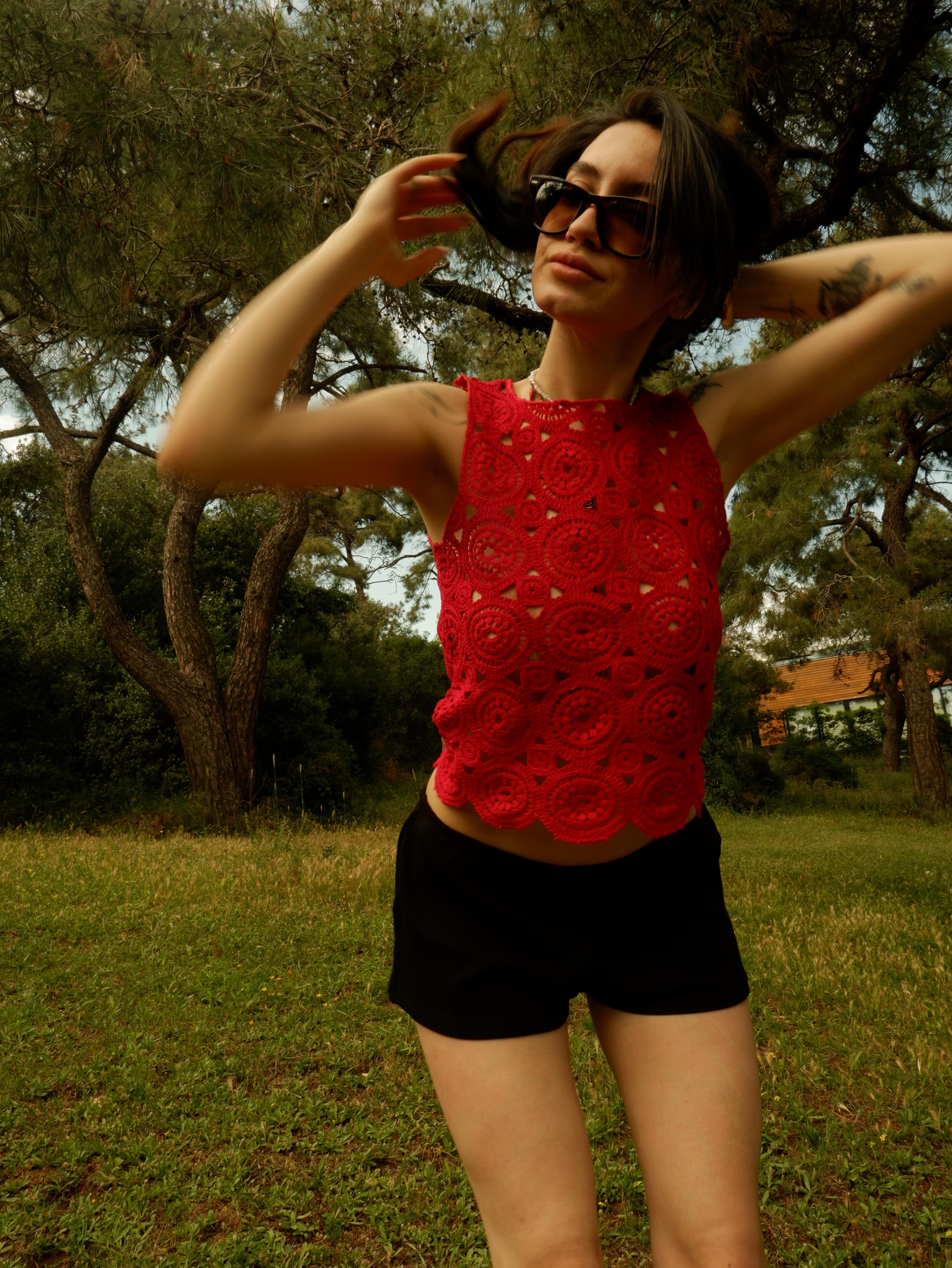 SUNLIT CROCHET - KIRMIZI