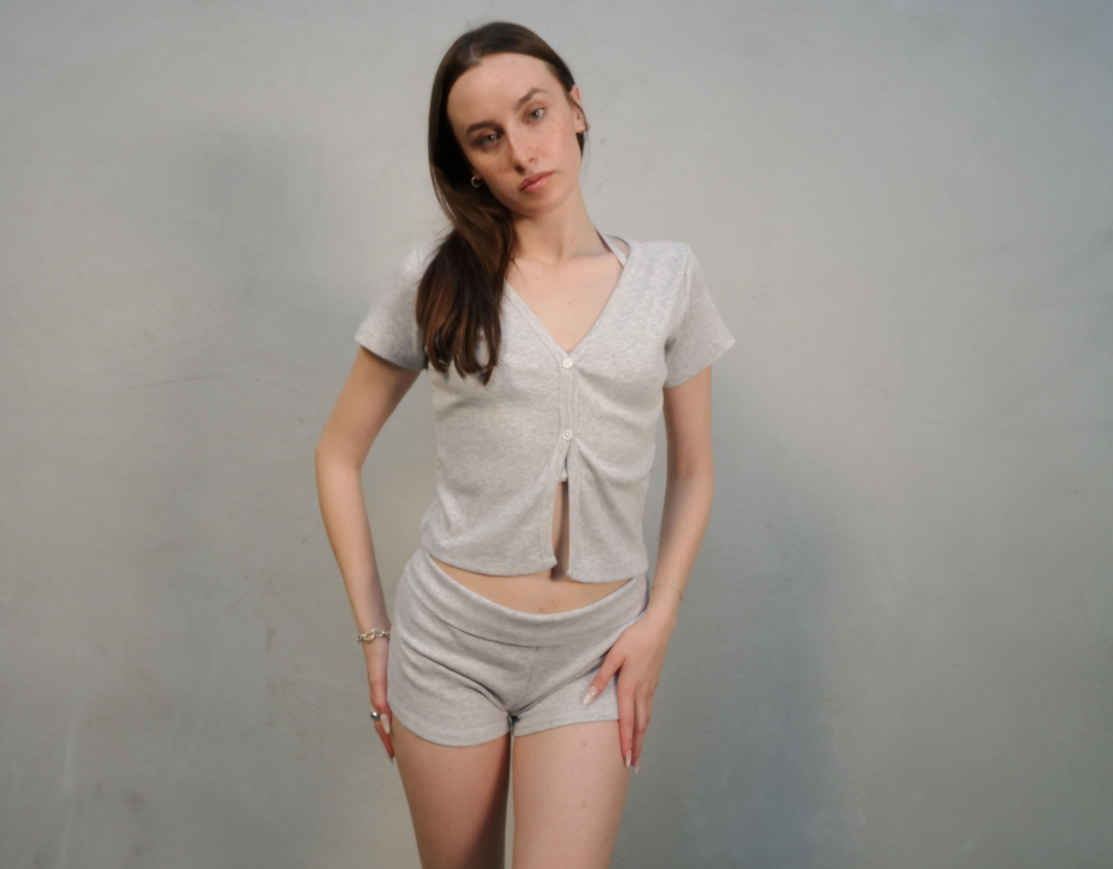 MONROE BABY TEE CARDIGAN