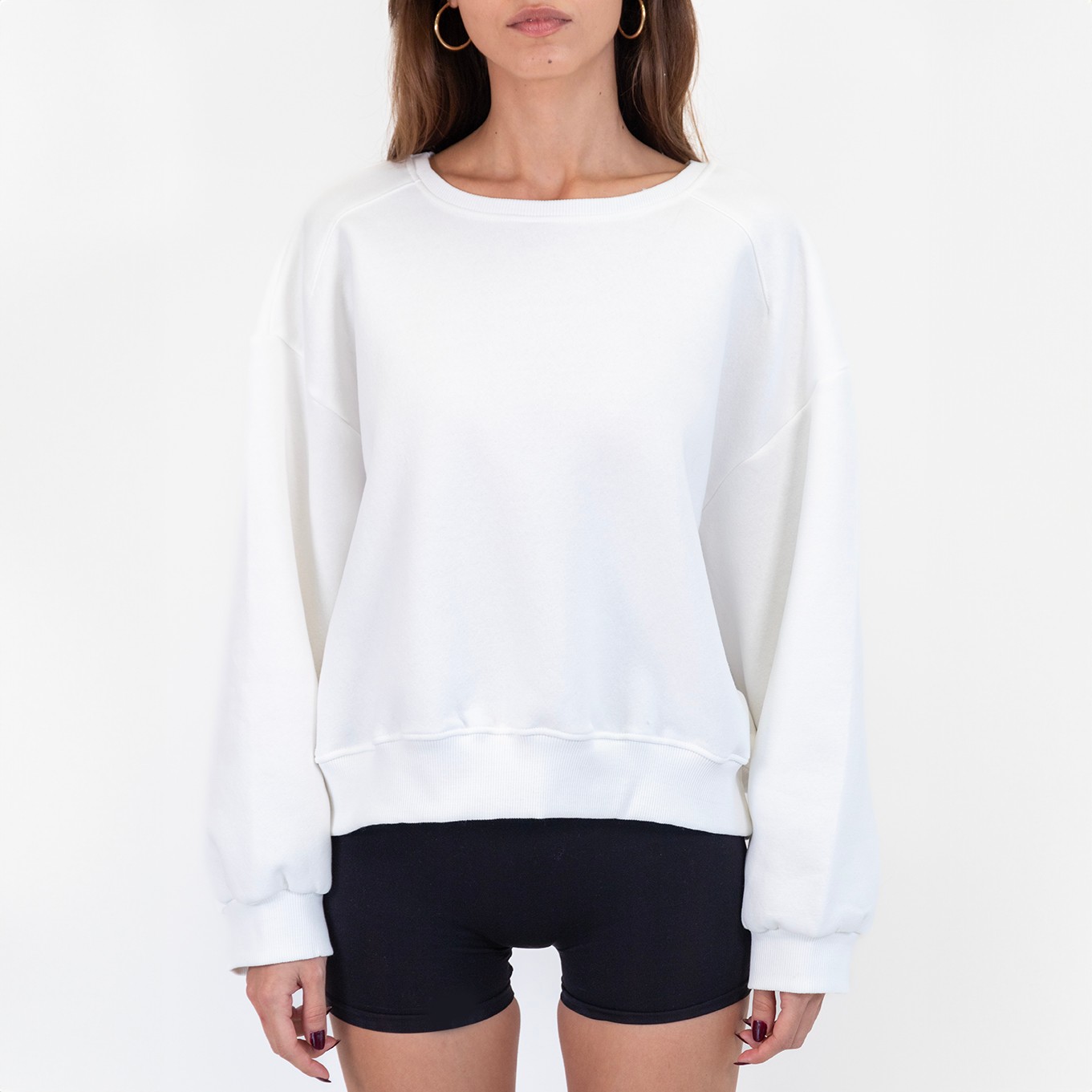COTTON  BASIC SWEATSHIRT
