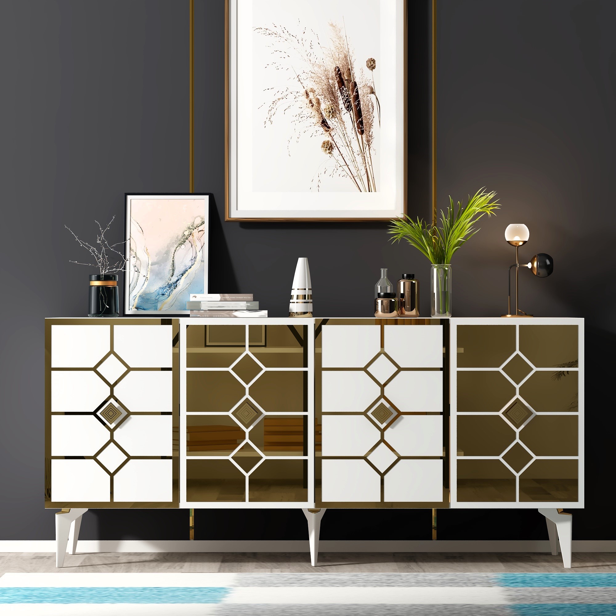 Gold-White