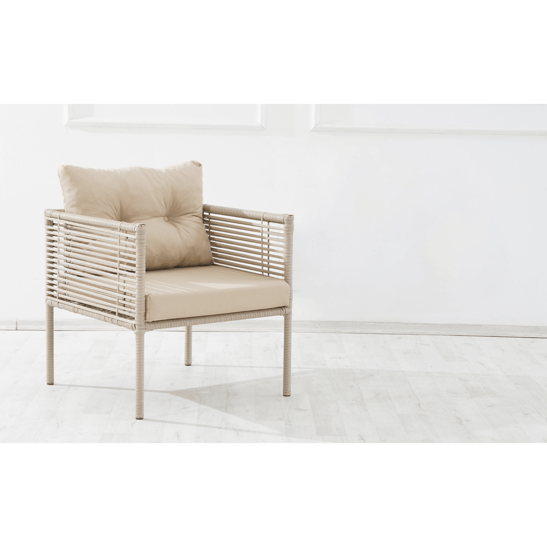 Modern Rattan Outdoor Seating Set | Durable & Washable Design