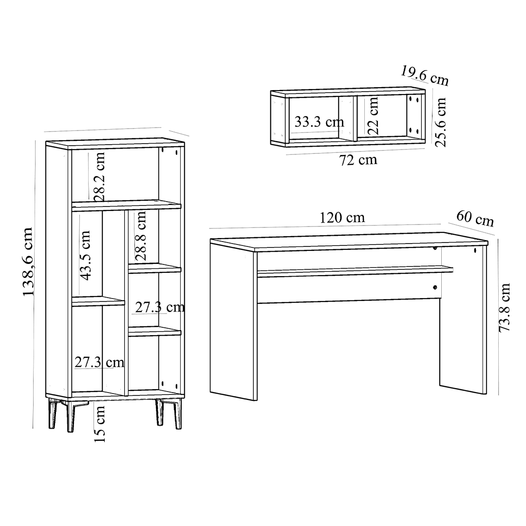 COLLEGE Office Desk Set
