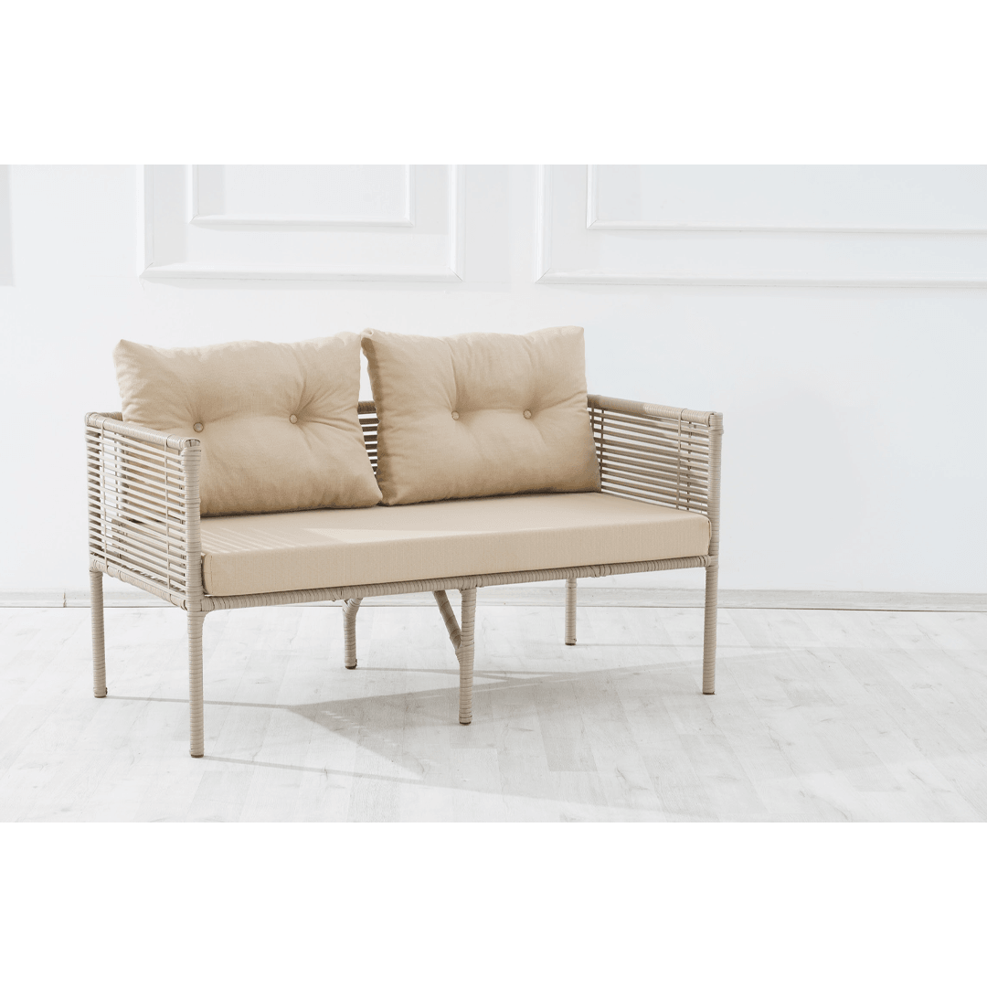 Modern Rattan Outdoor Seating Set | Durable & Washable Design