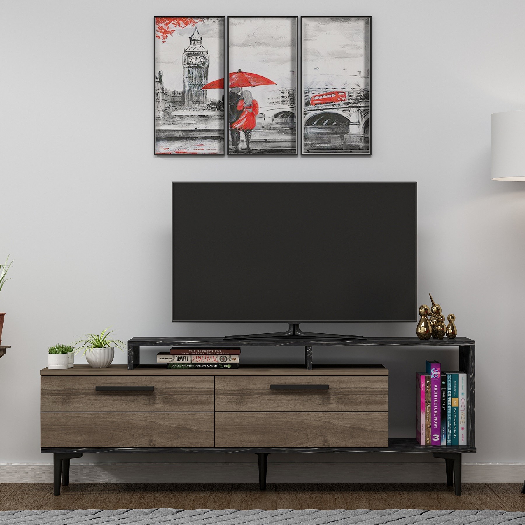 Walnut-Anthracite